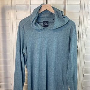 Prana Teal T Shirt W/Hood